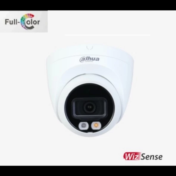 Dahua  Ipc-hdw2249t-s-ıl  2mpix, Full Color, 2,8mm Lens,h265+, 30mt Gece Görüşü, Ip67, Dahili Mikrofon, Poe Dome Ip Kame