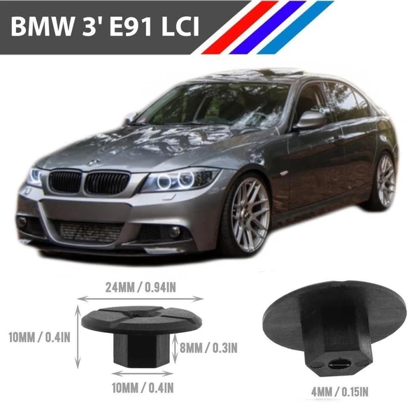 Bmw 3 E91 Tampon Davlumbaz Klipsi 51711958025 M1762-9