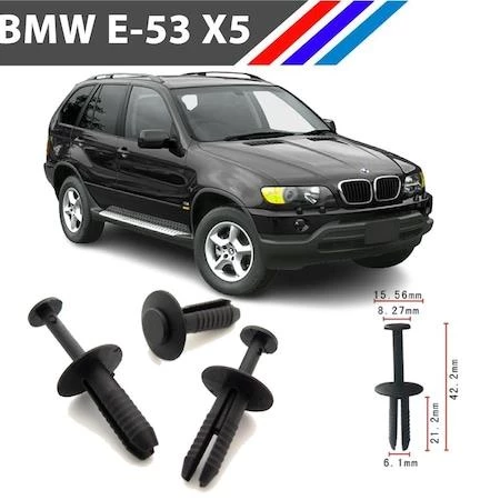Bmw E53 X5 Tampon Klipsi 51111964186 M1764-8 - 4