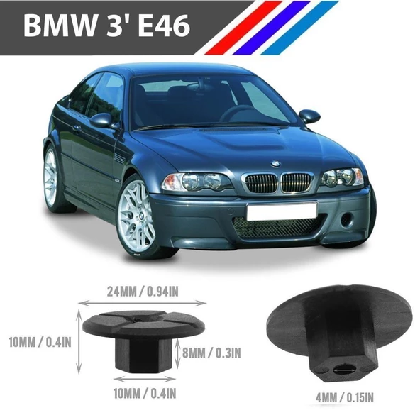 Bmw 3 E46 Tampon Davlumbaz Klipsi 51711958025 M1762-8