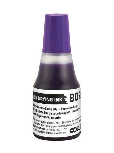 COLOP 802 25ML ÇABUK KURUYAN MÜREKKEP MOR