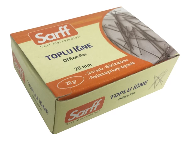 SARFF 28MM 20GR TOPLU İĞNE 10'LU KUTU