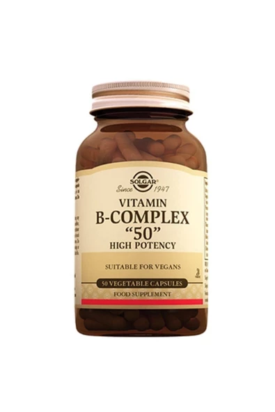 Solgar Vitamin B-Complex 50 Kapsül