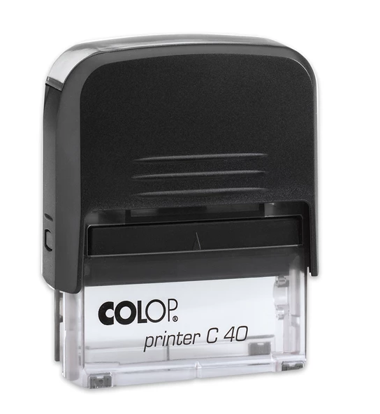 COLOP PRINTER C40 SİYAH KASA SİYAH KEÇE - 23X59MM