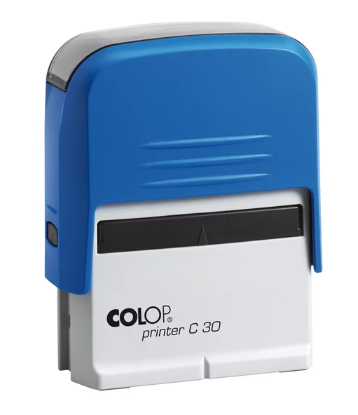 COLOP PRINTER C30 MAVİ KASA SİYAH KEÇE - 18X47MM - Resim 2