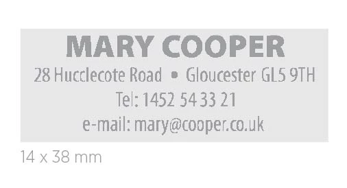 COLOP PRINTER C20 MAVİ KASA MAVİ KEÇE - 14X38MM - Resim 3