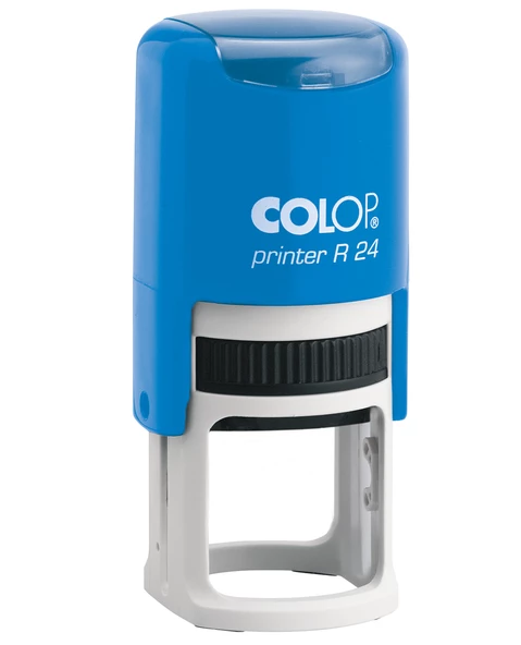 COLOP R24 YUVARLAK MAVİ KASA MAVİ KEÇE - 24MM