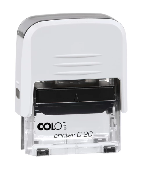 COLOP PRINTER C20 BEYAZ KASA SİYAH KEÇE - 14X38MM