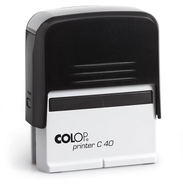 COLOP PRINTER C40 SİYAH KASA SİYAH KEÇE - 23X59MM - Resim 2