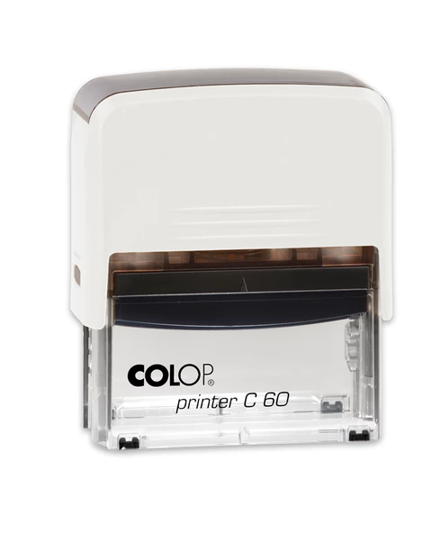 COLOP PRINTER C60 BEYAZ KASA SİYAH KEÇE - 37X76MM