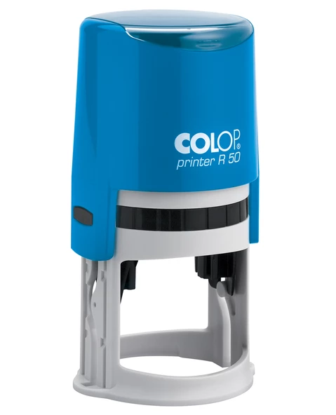 COLOP R50 YUVARLAK MAVİ KASA MAVİ KEÇE - 50MM ürün görseli