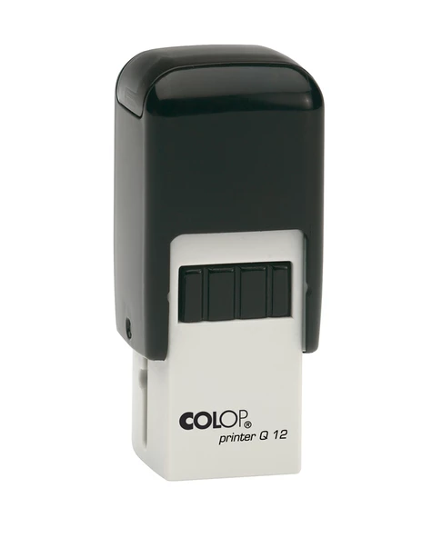 COLOP Q12 KARE SİYAH KASA SİYAH KEÇE - 12X12MM ürün görseli