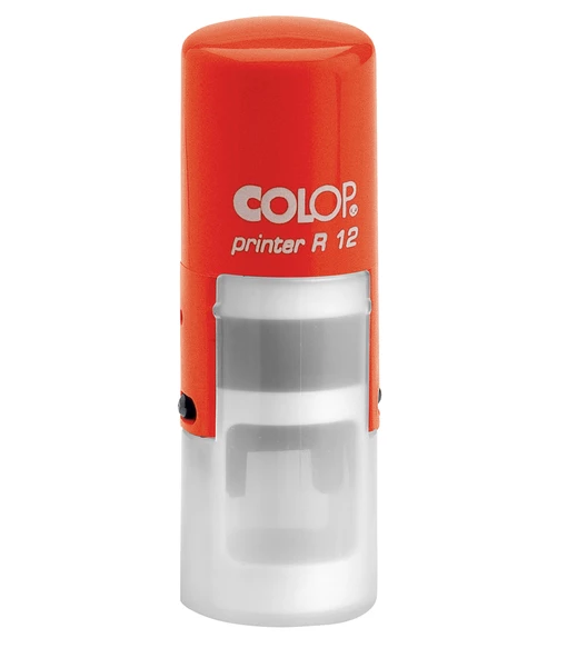 COLOP R12 YUVARLAK KIRMIZI KASA SİYAH KEÇE - 12MM - 3