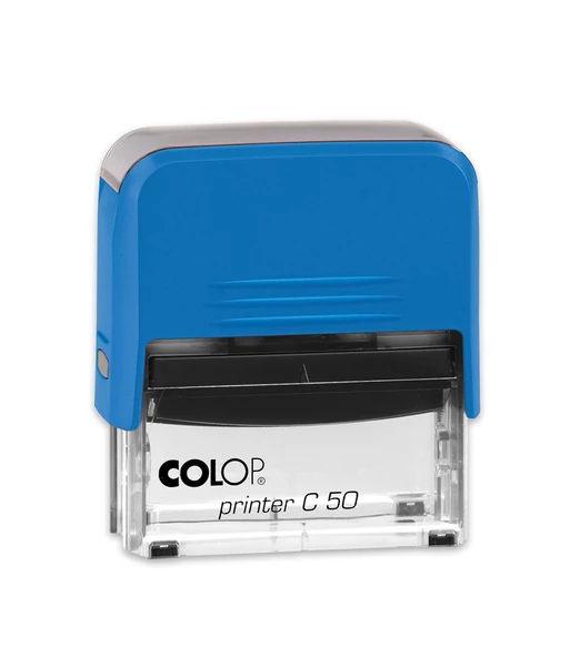 COLOP PRINTER C50 MAVİ KASA SİYAH KEÇE - 30X69MM