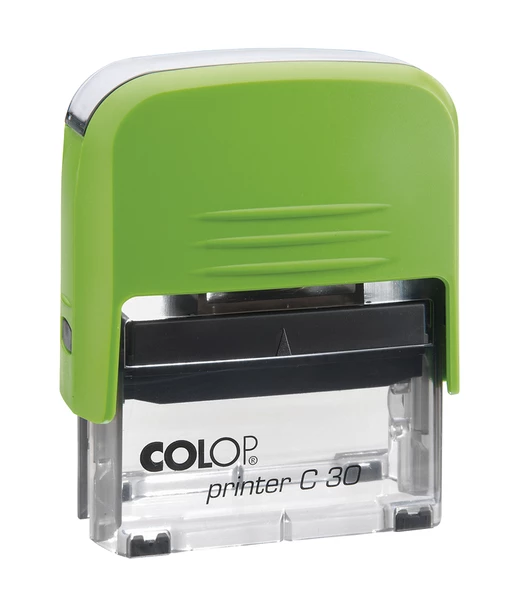 COLOP PRINTER C30 YEŞİL KASA SİYAH KEÇE - 18X47MM