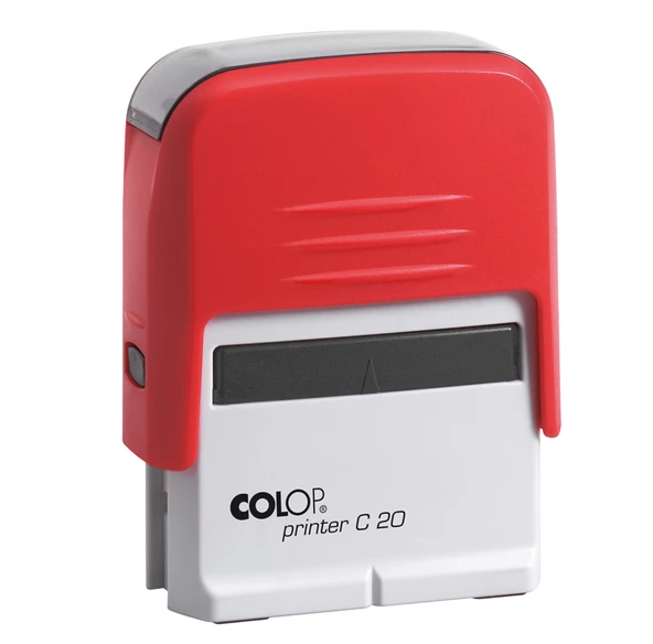 COLOP PRINTER C20 KIRMIZI KASA KIRMIZI KEÇE - 14X38MM - Resim 2