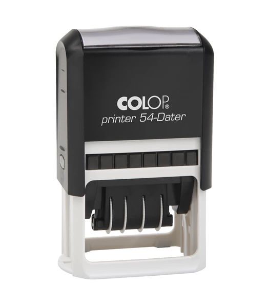 COLOP PRINTER 54 OTO.TARİH KAŞE SİYAH KASA MAVİ/KIRMIZI KEÇE TÜRKÇE