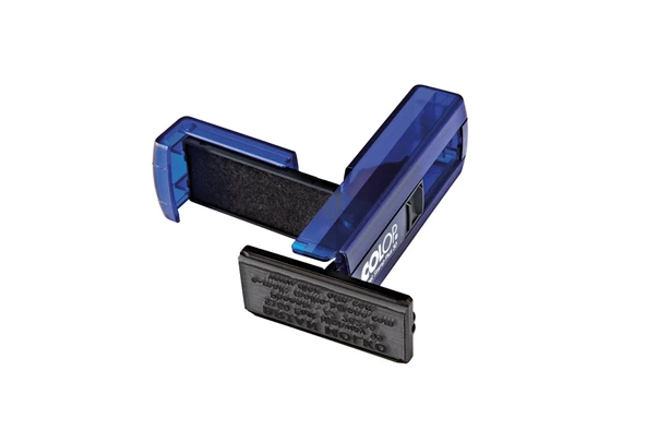 COLOP CEP30 KAŞE MAVİ KASA SİYAH KEÇE - 18X47MM - Resim 2