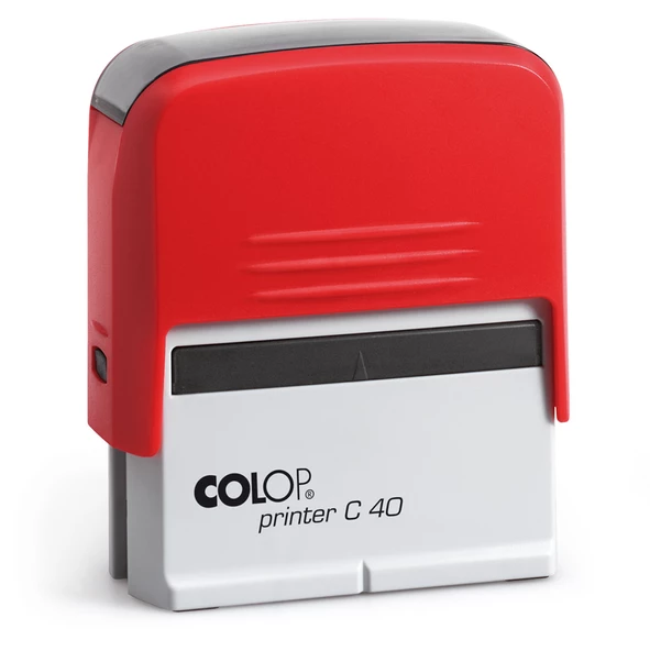 COLOP PRINTER C40 KIRMIZI KASA SİYAH KEÇE - 23X59MM - 2