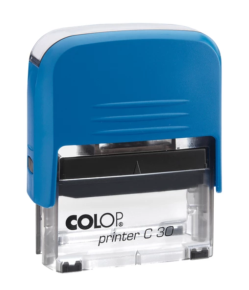 COLOP PRINTER C30 MAVİ KASA SİYAH KEÇE - 18X47MM