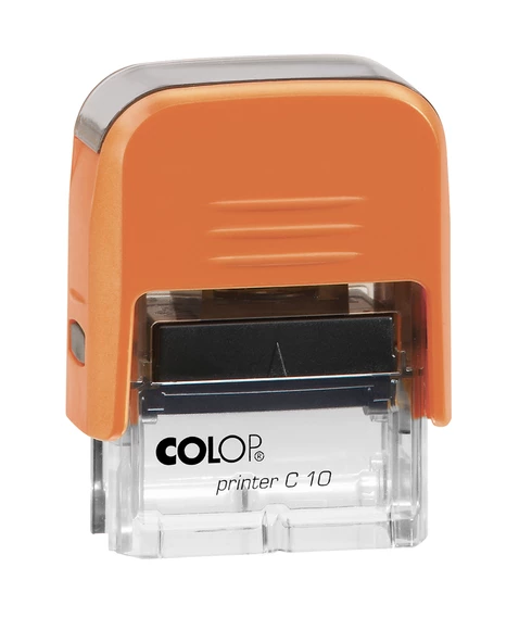 COLOP PRINTER C10 TURUNCU KASA SİYAH KEÇE - 10X27MM