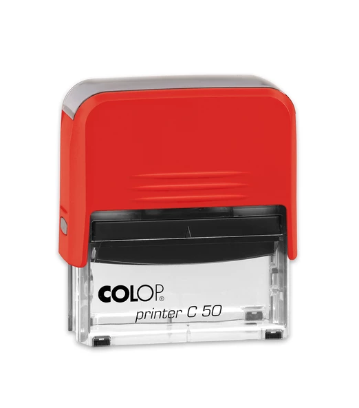 COLOP PRINTER C50 KIRMIZI KASA SİYAH KEÇE - 30X69MM
