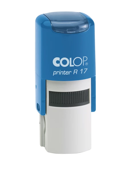 COLOP R17 YUVARLAK MAVİ KASA SİYAH KEÇE - 17MM