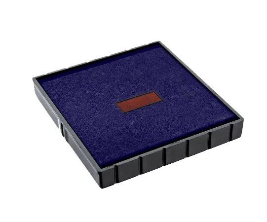 COLOP Q43 TARİH KAŞE(TR) SİYAH KASA MAVİ/KIRMIZI KEÇE - 43X43MM - Resim 2