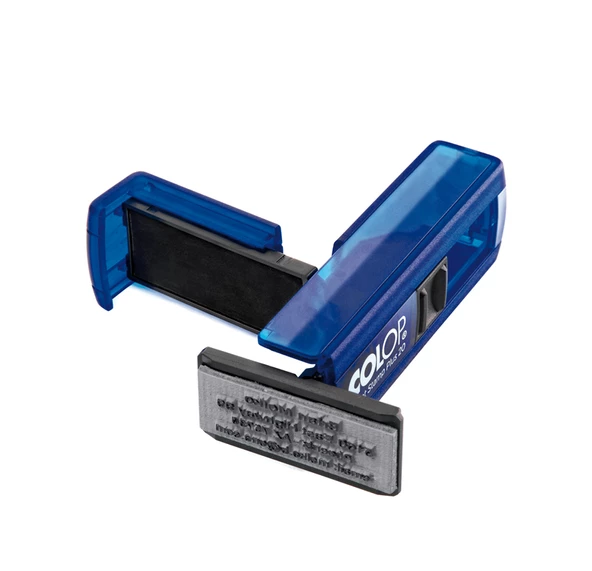 COLOP CEP20 KAŞE MAVİ KASA SİYAH KEÇE - 14X38MM - Resim 3