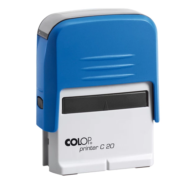 COLOP PRINTER C20 MAVİ KASA SİYAH KEÇE - 14X38MM - Resim 2