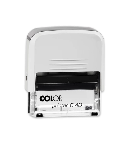 COLOP PRINTER C40 BEYAZ KASA SİYAH KEÇE - 23X59MM