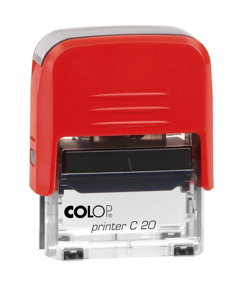 COLOP PRINTER C20 KIRMIZI KASA SİYAH KEÇE - 14X38MM