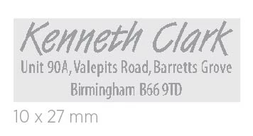 COLOP PRINTER C10 MAVİ KASA MAVİ KEÇE - 10X27MM - Resim 3