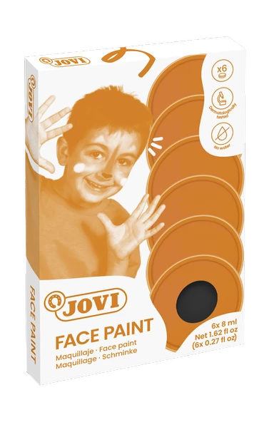 JOVI 171U KREM YÜZ BOYASI 8ML SİYAH - 6'LI KUTU