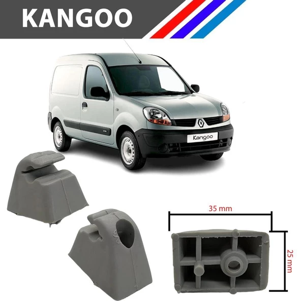 Renault Kangoo Güneşlik Ayağı Gri Renk 2 Adetli Set 1997 - 2008 M1797-8 - Resim 4