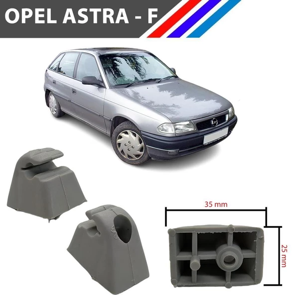 Opel Astra F Güneşlik Ayağı Gri Renk 2 Adetli Set 1991 - 2001 M1797-1 - 4