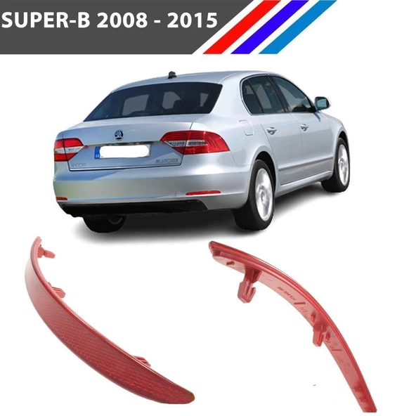 Skoda SuperB Arka Tampon Reflektörü Sol Taraf 2008 - 2015 1 Adet M2199