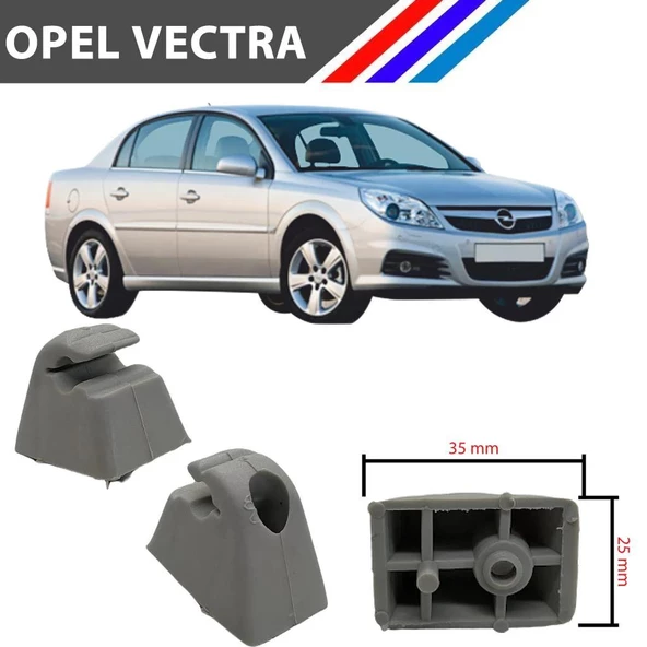 Opel Vectra A-B Güneşlik Ayağı Gri Renk 2 Adetli Set 1998 2002 M1797-9 - Resim 4