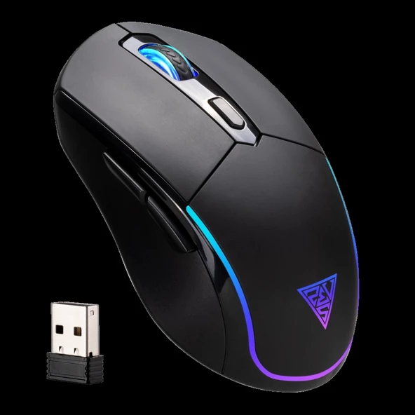 Gamdıas Hades M2, Rgb Aydınlatma, Kablosuz,  7 Tuşlu, Şarj Edilebilir,, Gaming Mouse, 4800dpı, Siyah