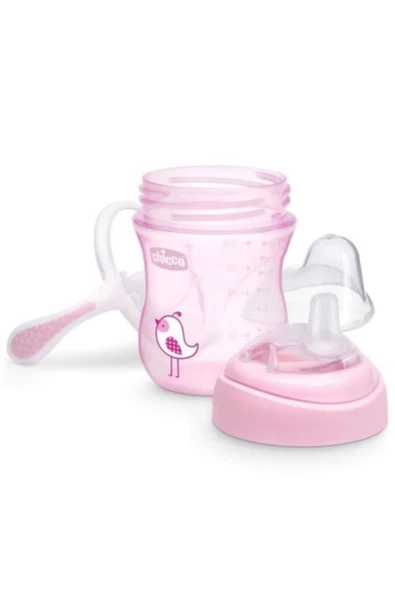 Chicco 4m+ Kız Yumuşak Uçlu Geçiş Bardağı - 2