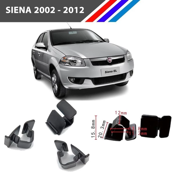 Fiat Siena Kaput İzalatör Klipsi 2002 - 2012 M1298