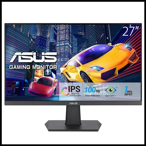 Asus Va27ehf 27" 1ms, 100hz, Full Hd, Hdmı, Ips Led, Çerçevesiz Tasarım, Düşük Mavi Işık, Freesync Gamıng Monitör