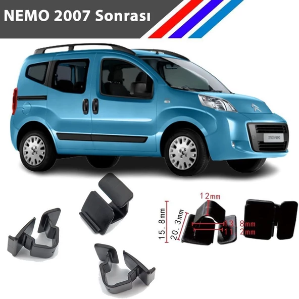Citroen Nemo Kaput İzalatör Klipsi 2007 Sonrası M1298 - 3