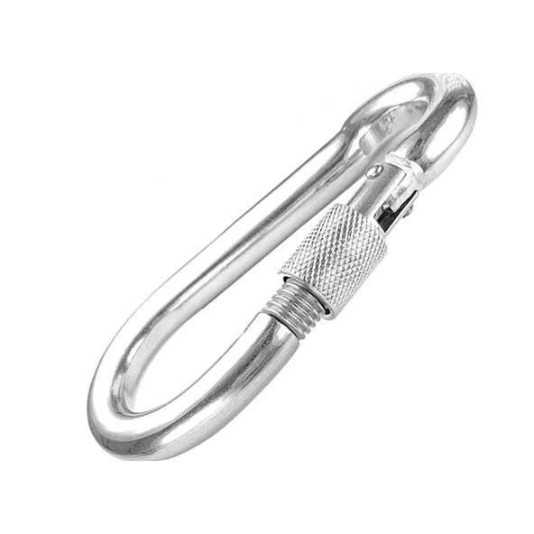 12 mm Karabina 1 Adet Vidalı Yaylı Kanca - 4