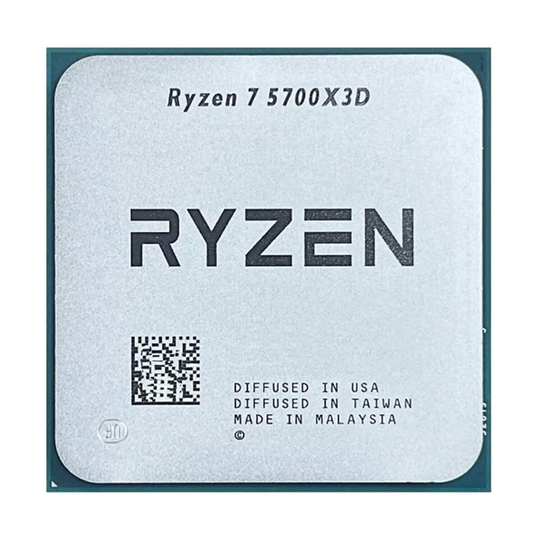 Amd Ryzen 7 5700x3d 8 Core, 3,00-4.10ghz,  100mb Cache, 105w, Am4 Soket, Tray (kutusuz) (dahili Grafik Yok, Fan Yok)