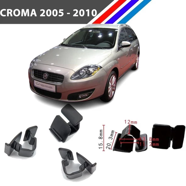 Fiat Croma Kaput İzalatör Klipsi 2005 - 2010 M1298