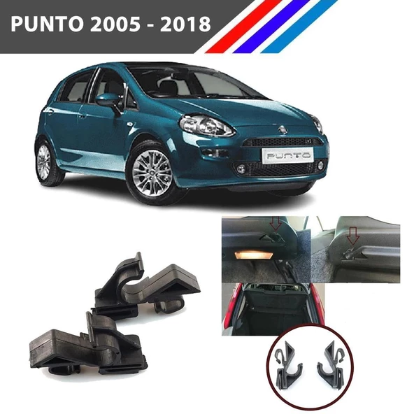 Punto - Grande Punto Bagaj Pandizot Braket Tutucu 2 Adetli Set M797-8