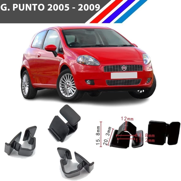 Fiat Grande Punto Kaput İzalatör Klipsi 2005 - 2009 M1298