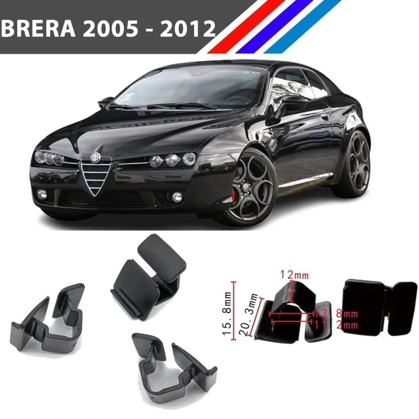 Alfa Romeo Brera Kaput İzalatör Klipsi 2005 - 2012 M1298