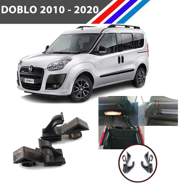 Fiat Doblo Bagaj Pandizot Braket Tutucu 2 Adetli Takım M797-4 - 4